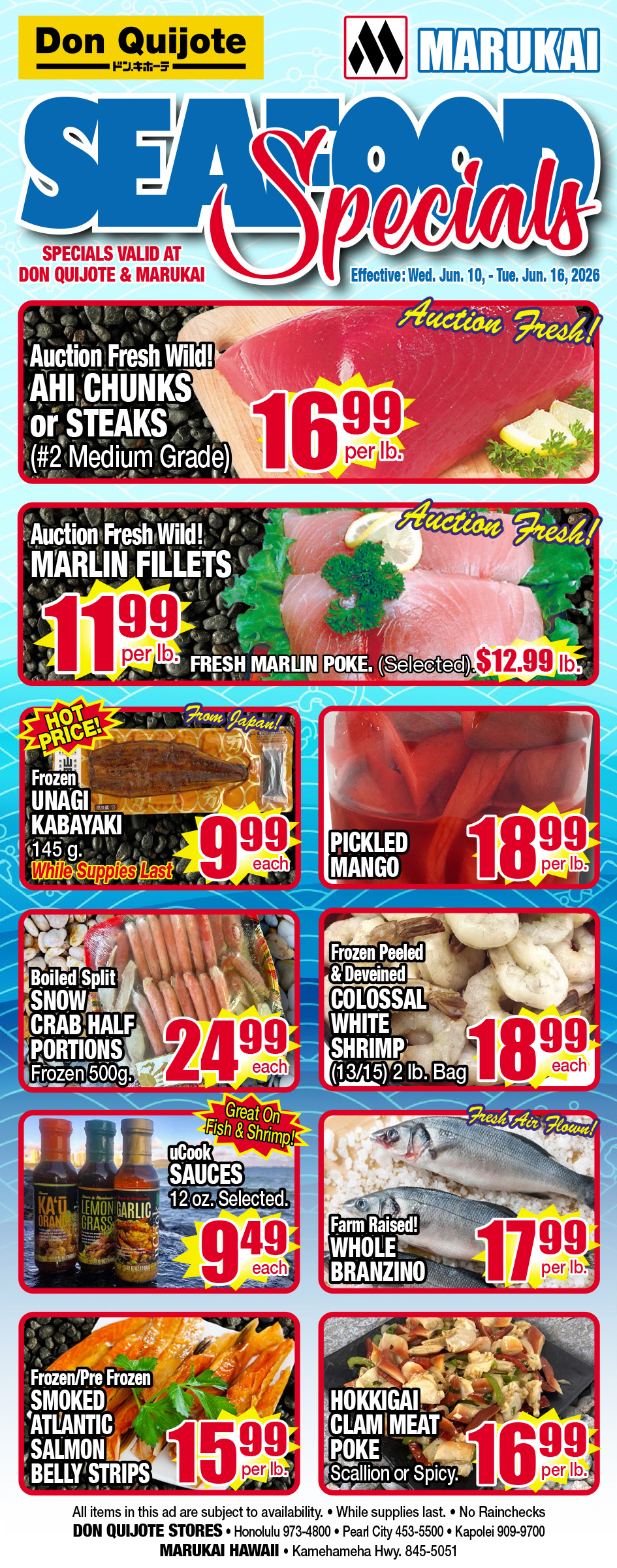 Seafood Flyer Wed, Jun 10, 2026 - Tue, Jun 16, 2026